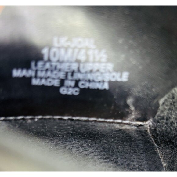 Lucky Brand JOAL Leather Ankle Block Open Toe Stacked Heels Booties Sz 10 M 41.5 - Picture 11 of 16